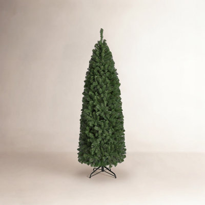 Nyle Pencil Pre-Lit Spruce Christmas Tree