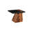 Slant Side Table, Natural/Black