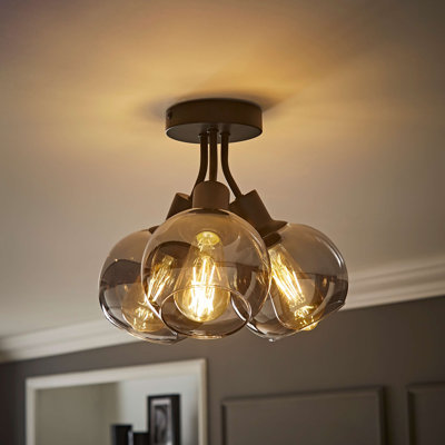Dejuane Glass Semi Flush Mount