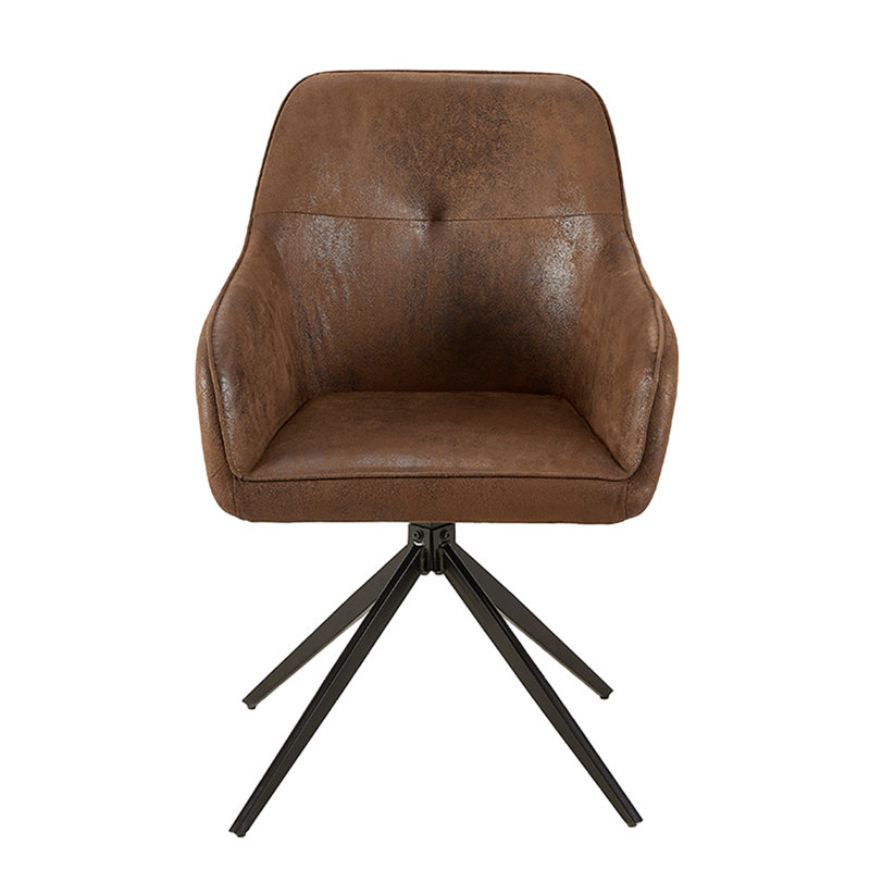 Fauteuil pivotant rembourré Thekla