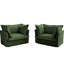 Fauteuil en chenille - soutient confortablement le poids du corps 2 fauteuils en chenille, dossier de soutien-1785520600