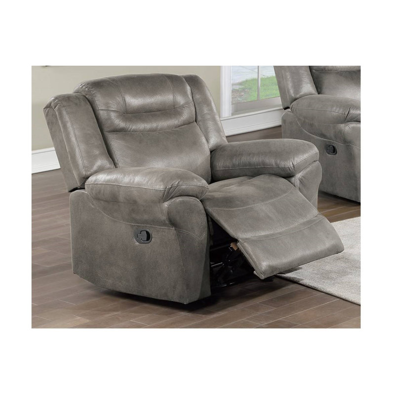 Fauteuil inclinable standard de 41 po de largeur Coraly, Gris ardoise, Manuel
