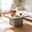 Table basse carrée robuste avec plateau épais pour un décor de salon et une utilisation quotidienne