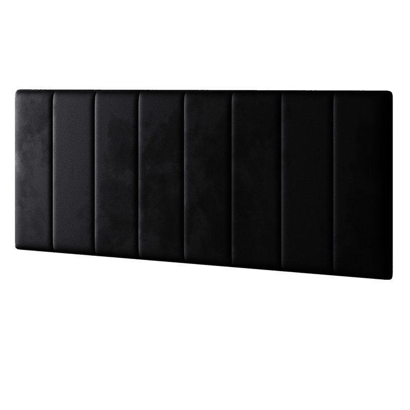 Hedley Upholstered Headboard, Double (4'6), Black