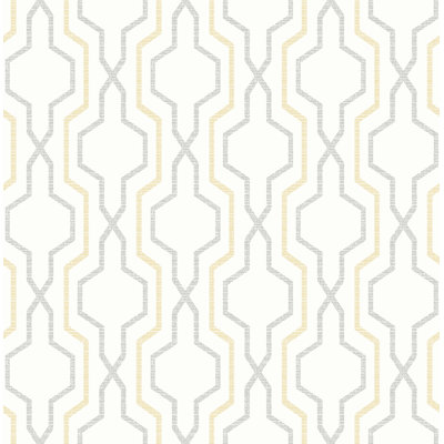 Afan Trellis 33' L x 20.5" W Smooth Wallpaper Roll