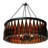 Grunwald 12 - Light Dimmable Drum Chandelier