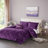 King/Cal King Velvet Comforter Set With Throw Pillow-121790490-121790495