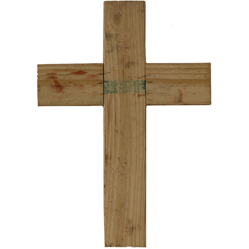 Handmade Traditional Religious & Spiritual Wall Decor, Chalk Dust White, 20" H x 14" W x 1.5" D