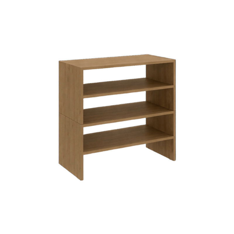 FM FURNITURE Orion Modern Shoe Rack Functional Design for Bedroom and Entryway, Natural Wood