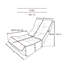 Bedroom Reclining - 4-Segment Back, Convenient Navy Multifunctional Chair Gaming, Watching Tv