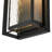 Rippled Glass Rectangle Cage Dimmable LED Outdoor Wall Sconce