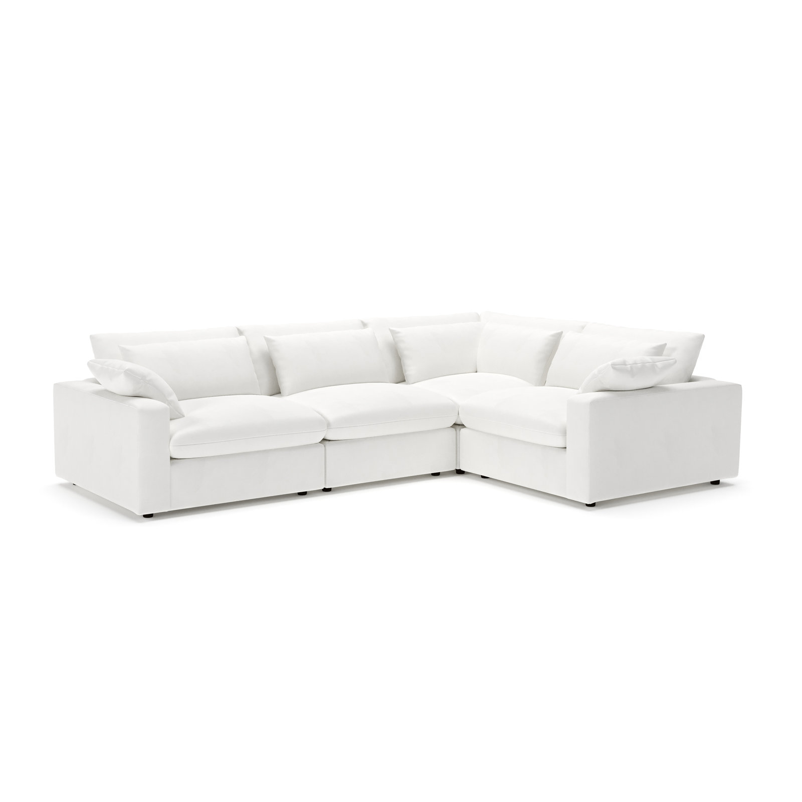 Remy Sectional, Classic Bleach White Twill