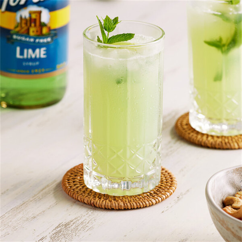 Bouteille en verre de 750 ml Torani sans sucre aromatisant à la lime / fruits WS-880372206
