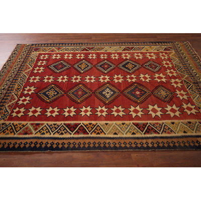 Vegetable Dye Kilim   Area Rug 6x8