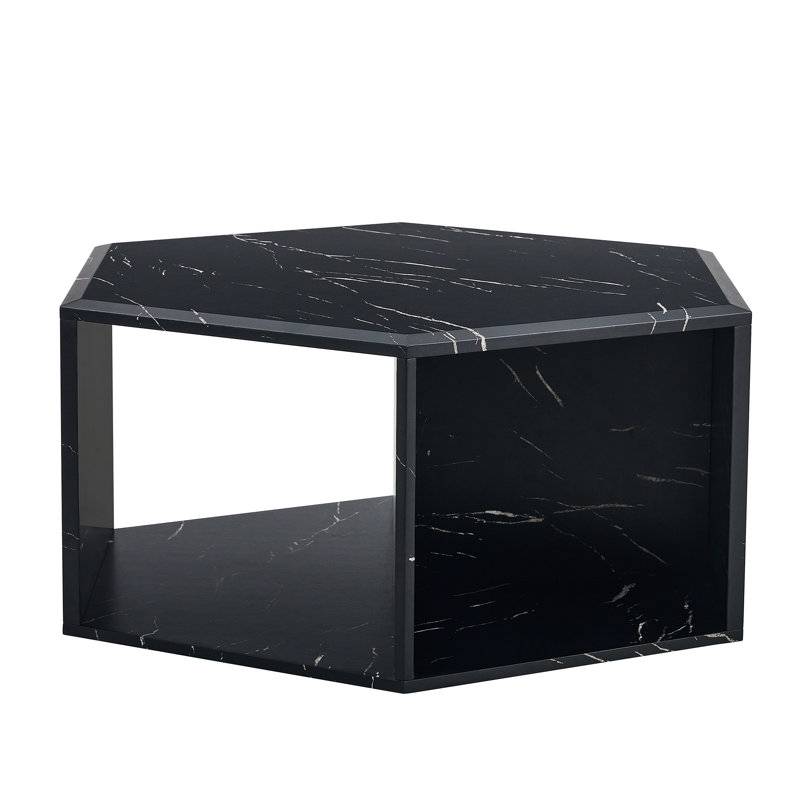 Black Hexagonal Coffee Table . Modern Design And Storage Space. Multiple Sizes. Easy To Clean. Structure Tables. Multifunctional Storage. Different Size Options. Stable