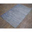 Tapis bleu ciel/ivoire à la main