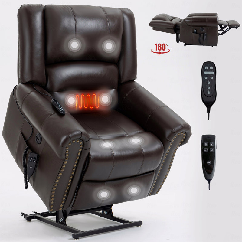 Fauteuil inclinable électrique Power Lift, Brun