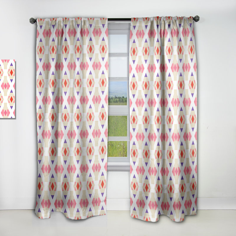 Rideau en lin / polyester Heracleitus, L 52 po x L 108 po