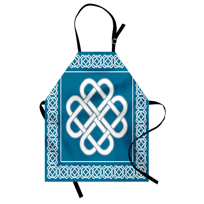 Tablier East Urban Home, cuisine, jardinage, taille adulte, blanc turquoise foncé