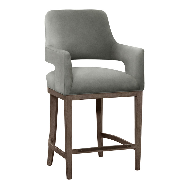 Tabouret de bar et de comptoir Josie, Mica, Étain 9953, Bar Stool (30.5” Seat Height)