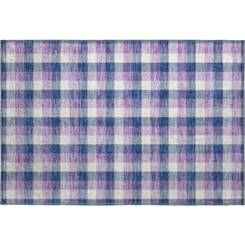 Tapis écossais de qualité supérieure lavable à la machine Crumley AMF1053, Rectangle 1 pi 8 po x 2 pi 6 po