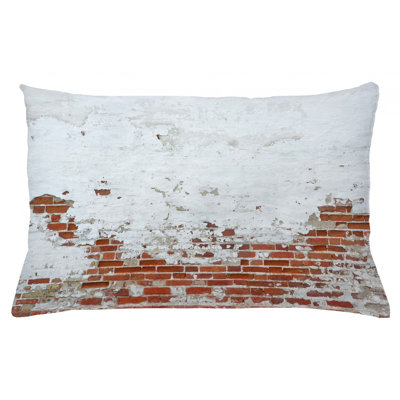 Housse de coussin lombaire intérieur/extérieur murale brique