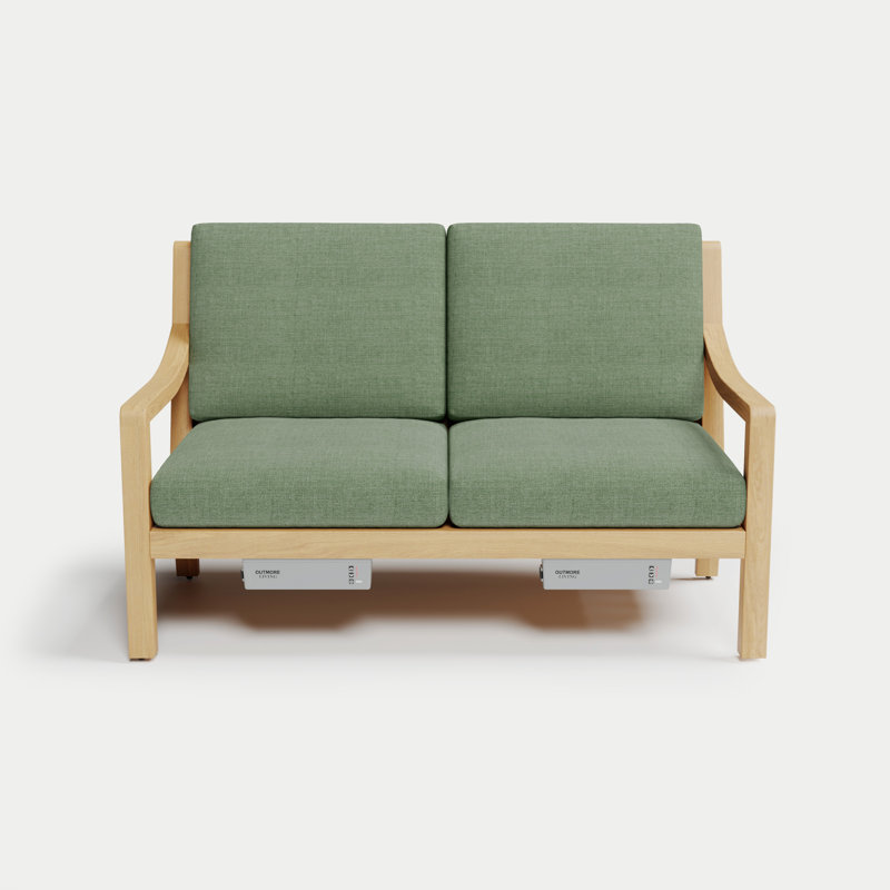 Solerno Heated Loveseat, Aloe