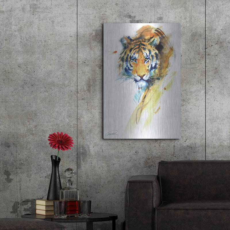 «Tiger Strokes» par Robert Campbell, H 36 po x l 24 po