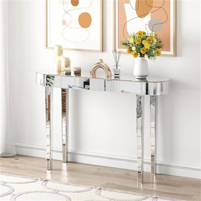 Aadan 120cm Glass Console Table