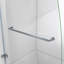 Aqua Uno 56" W x 58" H Hinged Frameless Tub Door with Extender Panel-12645960