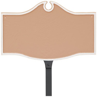 Colonial Petite Address Sign Plaque with Lawn Stake