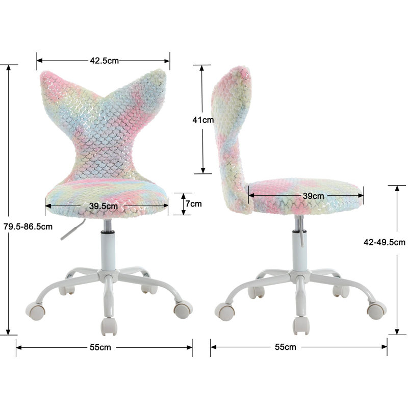 Sanne Children's Desk / Activity Chair, Antique pink and pink