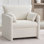 Fauteuil d'appoint surdimensionné en chenille 32,7 po