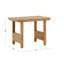Collection Kempson Outdoor 4pc (CH / CH / ST / ST), toile Sunbrella granit et teck naturel FSC-110434281