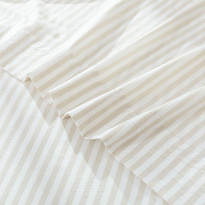 Ensemble de draps 100% coton lavé MooMee