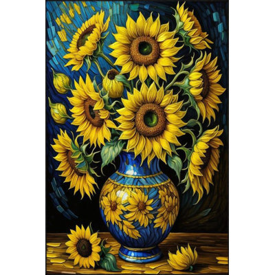 Yellow Daisy Floral Colorful Modern Decorative Washable Rug
