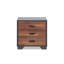 Superbe table d'appoint en noyer avec finition et fonction de tiroir