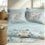 Ensemble de literie réversible en microfibre simple TG, maison de campagne moderne