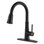 Stainless Steel Single-Handle Pull Down Kitchen Faucet with 3 Modes Sprayer