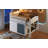 Twin Size Loft Bed With Storage Cabinet, Wardrobe And LED, White -596546945