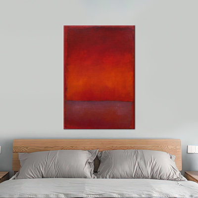 Art abstrait sur toile 3D avec inspiration de Mark Rothko, idéal pour un décor moderne ou un cadeau unique
