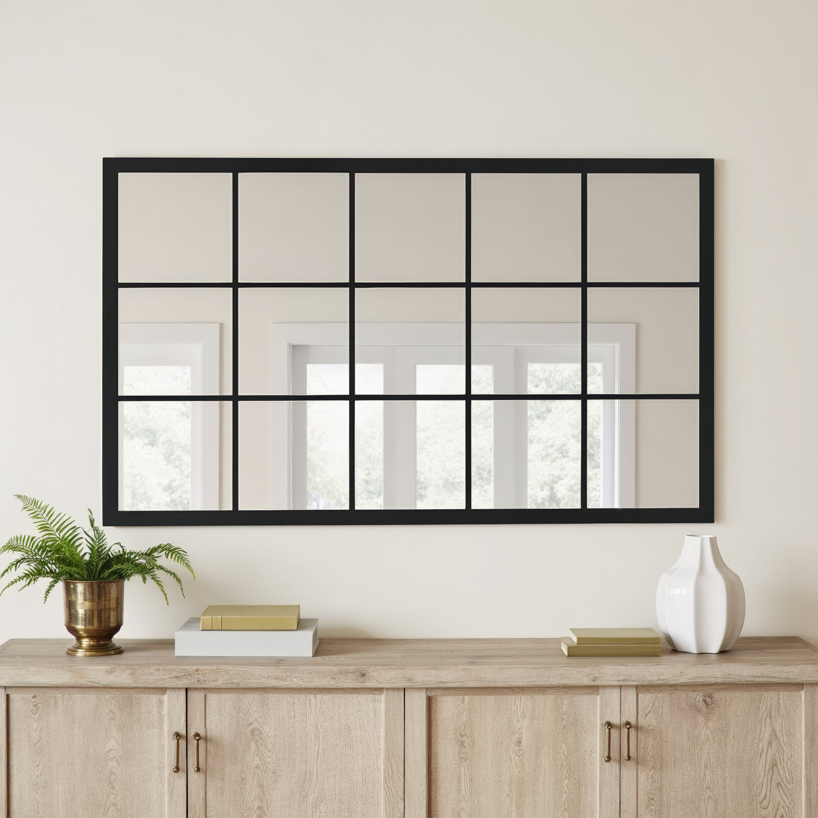 Suffolk 30" Accent Mirror, Black