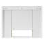 Armoire de salle de bain moderne 41 po avec 5 tablettes réglables, tablette ouverte, charnières à fermeture douce, armoire à pharmacie murale pour salle de bain, blanc