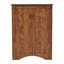 Armoire de rangement triangulaire brune avec tablettes réglables et armoire de plancher autoportante pour la cuisine domestique-1385391569