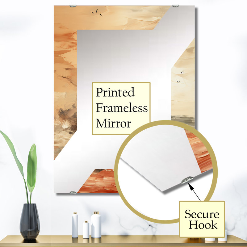 Miroir mural Dotel - Coastal Sunset, 40 po x 30 po