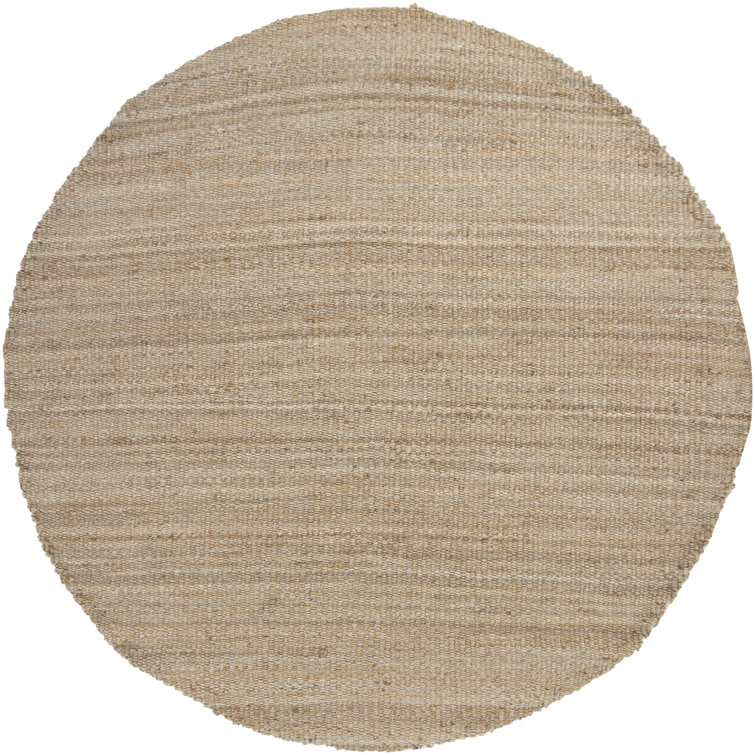 Bardette Hand Woven Sand Dhurrie Jute/Sisal Indoor Area Rug