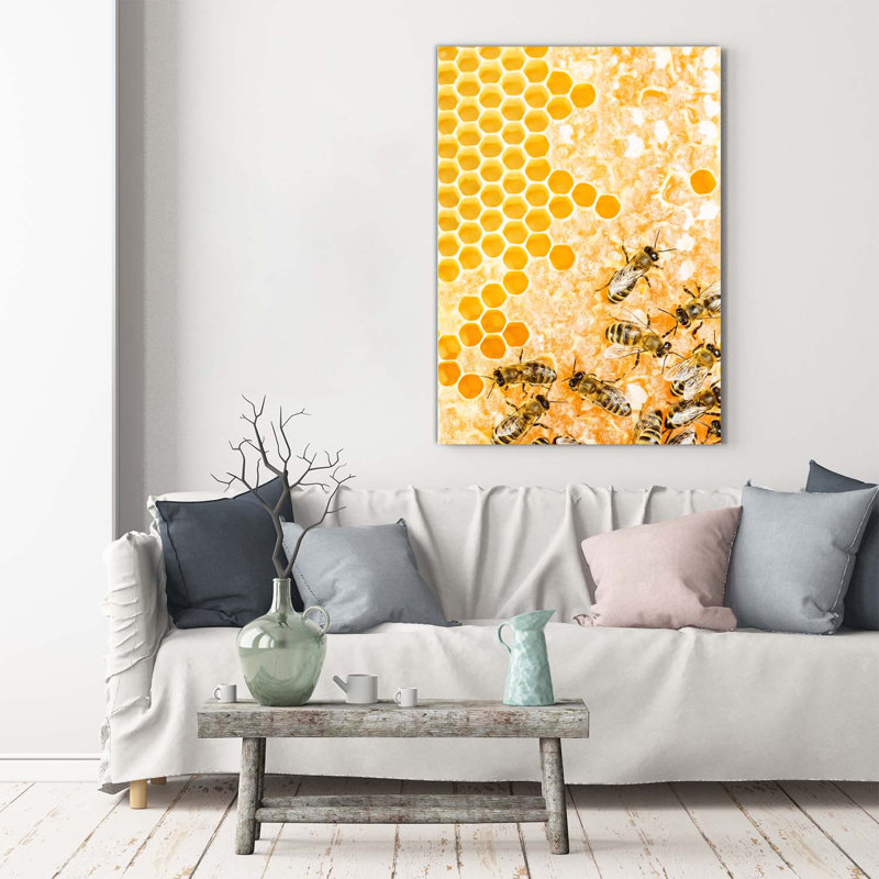 Working Bees - Wrapped Canvas Print