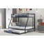 Twin Over Full Bunk Bed With Trundle And Two-Side Ladders-293650485