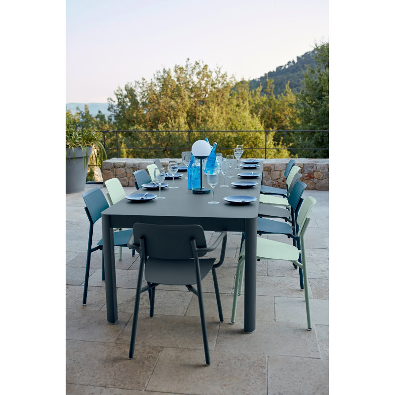 Studie Outdoor Dining Side Chair, Acapulco Blue