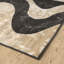 Tapis moderne à motif de tourbillons beige et noir Abani Rugs-854685039